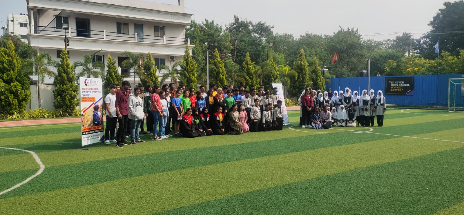 NGO volunteers distributing support to local communities